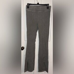 Junior Girls Gray Stretch Flare Pants size S